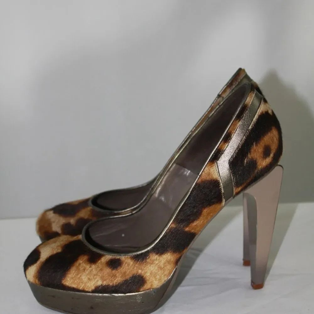 Versace Animal Print Heels (Size: 10)